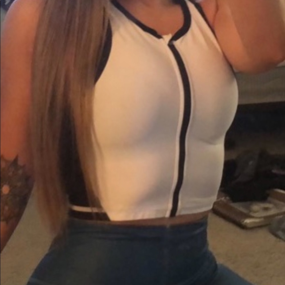 Victoria’s Secret zip up crop top